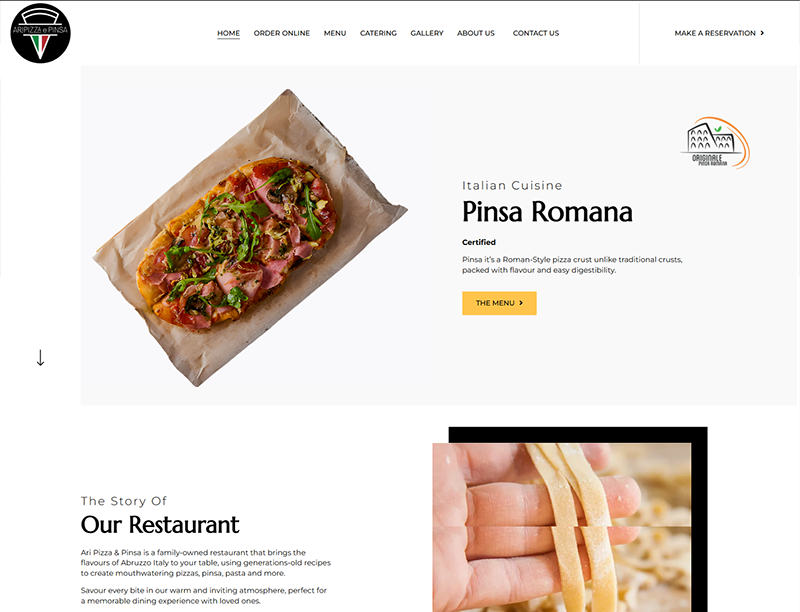 Tasty Pinsa Romana on parchment paper, Italian cuisine.
